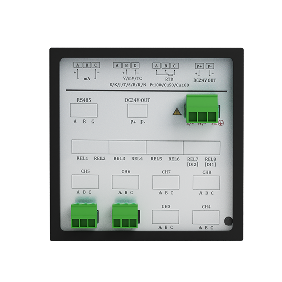 5500jcjc线路检测R1200 1-12路 液晶智能 打印有纸记录仪 电流/电压/温度/压力